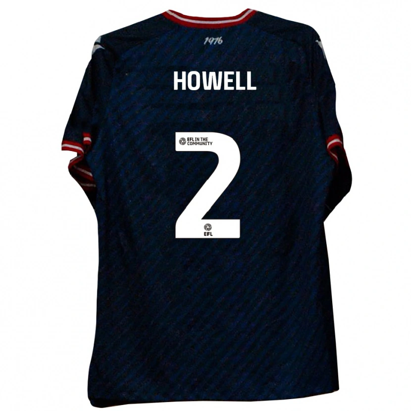 Danxen Hombre Camiseta Zack Howell #2 Azul Marino Rojo 2ª Equipación 2025/26 La Camisa
