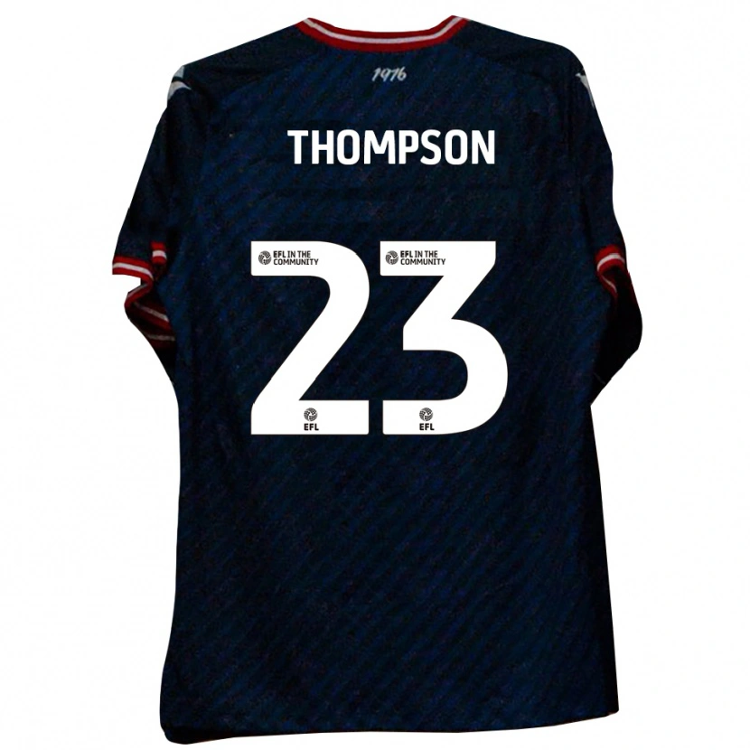 Danxen Hombre Camiseta Louis Thompson #23 Azul Marino Rojo 2ª Equipación 2025/26 La Camisa
