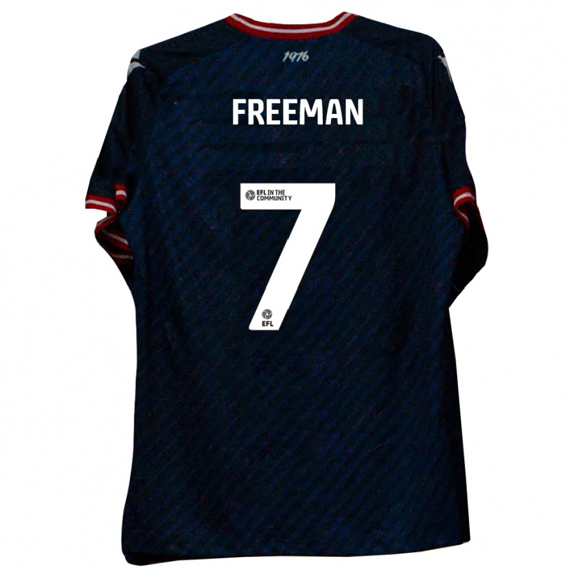Danxen Hombre Camiseta Nick Freeman #7 Azul Marino Rojo 2ª Equipación 2025/26 La Camisa