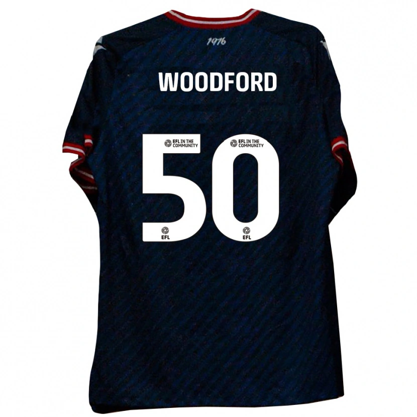 Danxen Hombre Camiseta Max Woodford #50 Azul Marino Rojo 2ª Equipación 2025/26 La Camisa