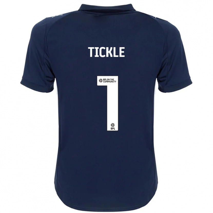 Danxen Hombre Camiseta Sam Tickle #1 Azul Marino Blanco 2ª Equipación 2025/26 La Camisa