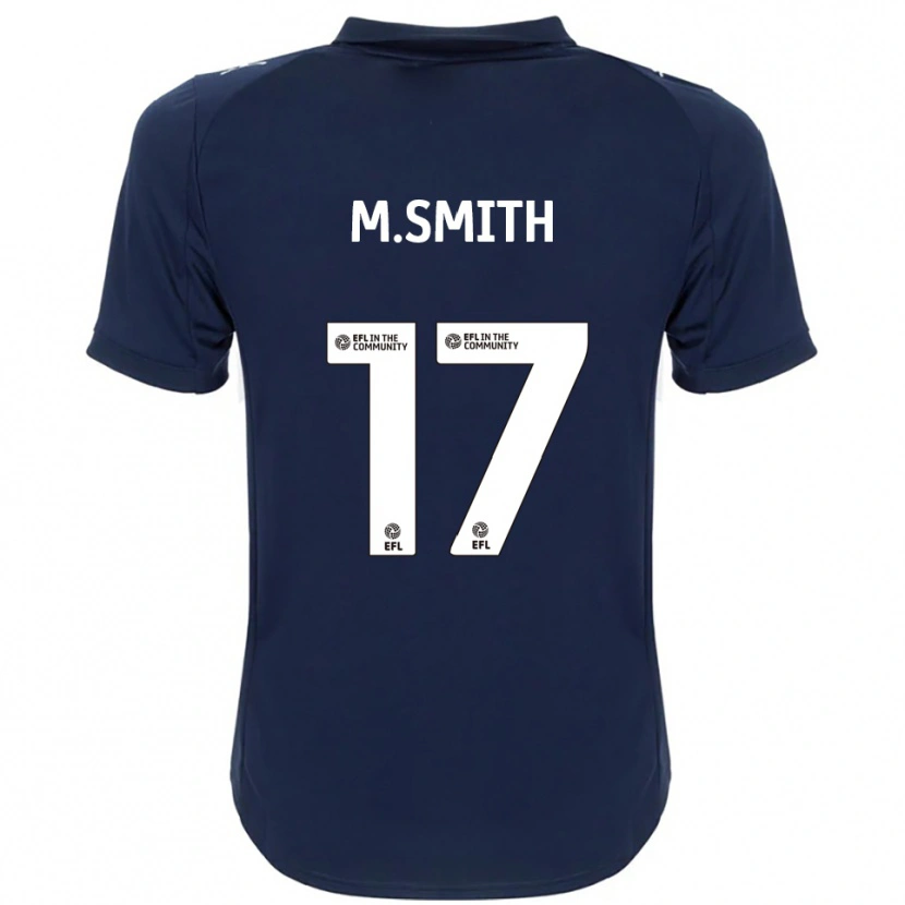 Danxen Hombre Camiseta Matt Smith #17 Azul Marino Blanco 2ª Equipación 2025/26 La Camisa