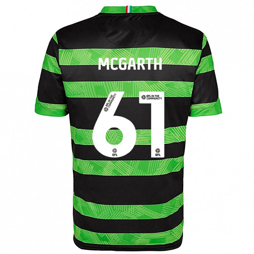 Danxen Hombre Camiseta Ethan Mcgarth #61 Negro Verde 2ª Equipación 2025/26 La Camisa