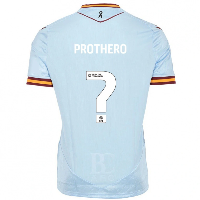 Danxen Hombre Camiseta Elanna Prothero #0 Celeste 2ª Equipación 2025/26 La Camisa