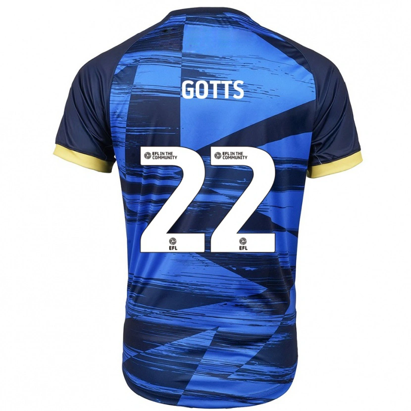 Danxen Hombre Camiseta Robbie Gotts #22 Azul Azul Marino 2ª Equipación 2025/26 La Camisa