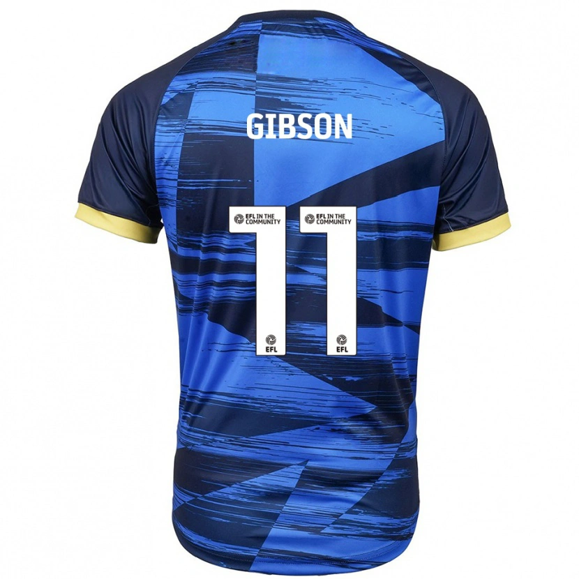 Danxen Hombre Camiseta Jordan Gibson #11 Azul Azul Marino 2ª Equipación 2025/26 La Camisa