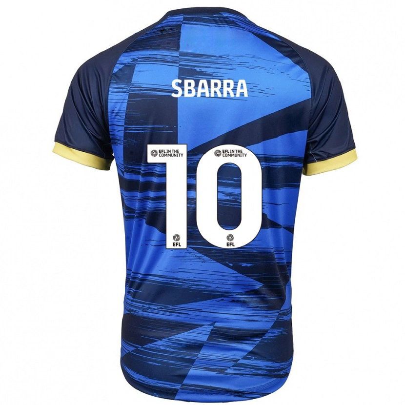 Danxen Hombre Camiseta Joe Sbarra #10 Azul Azul Marino 2ª Equipación 2025/26 La Camisa