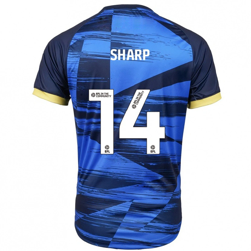 Danxen Hombre Camiseta Billy Sharp #14 Azul Azul Marino 2ª Equipación 2025/26 La Camisa