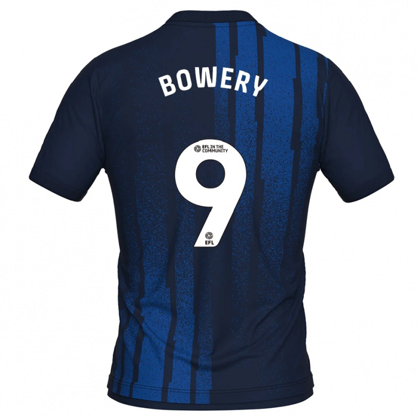 Danxen Hombre Camiseta Jordan Bowery #9 Azul Marino Blanco 2ª Equipación 2025/26 La Camisa