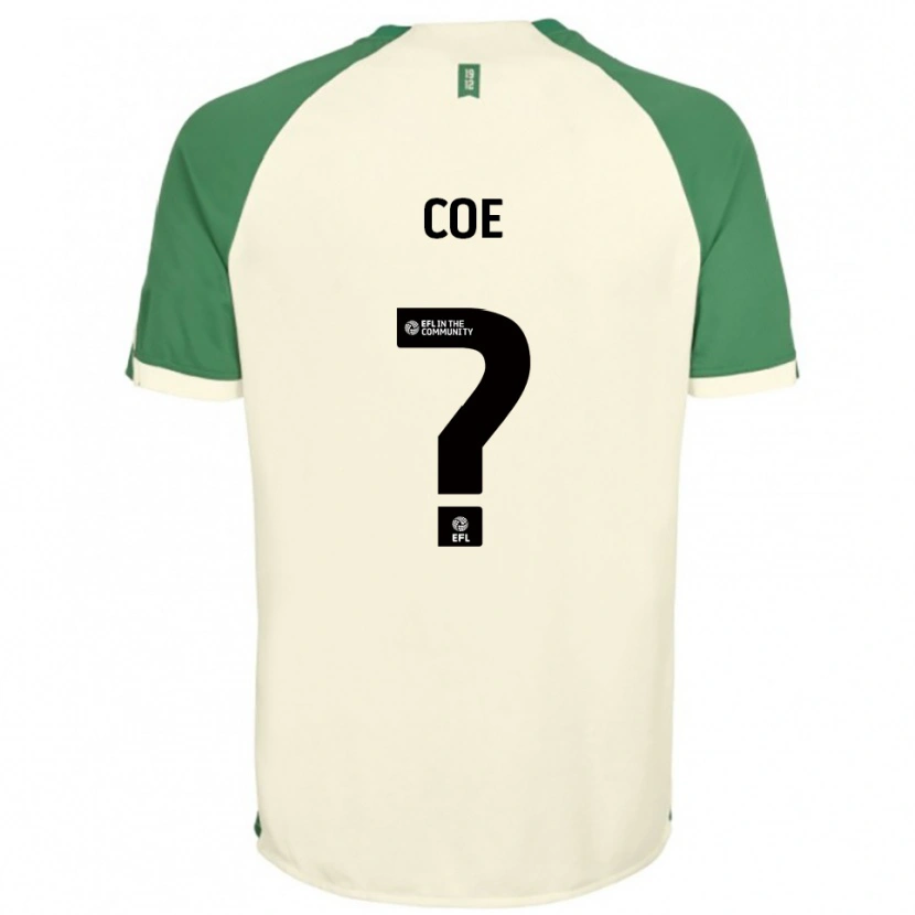 Danxen Hombre Camiseta Natasha Coe #0 Blanco Hueso Verde 2ª Equipación 2025/26 La Camisa