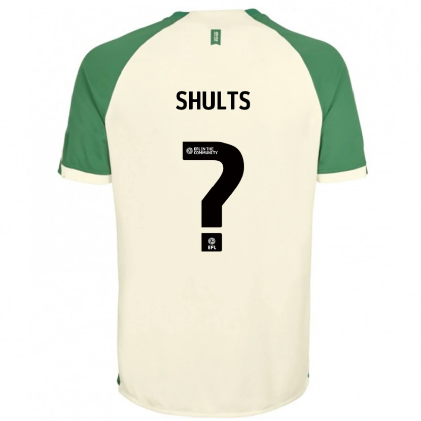 Danxen Hombre Camiseta Sophie Shults #0 Blanco Hueso Verde 2ª Equipación 2025/26 La Camisa