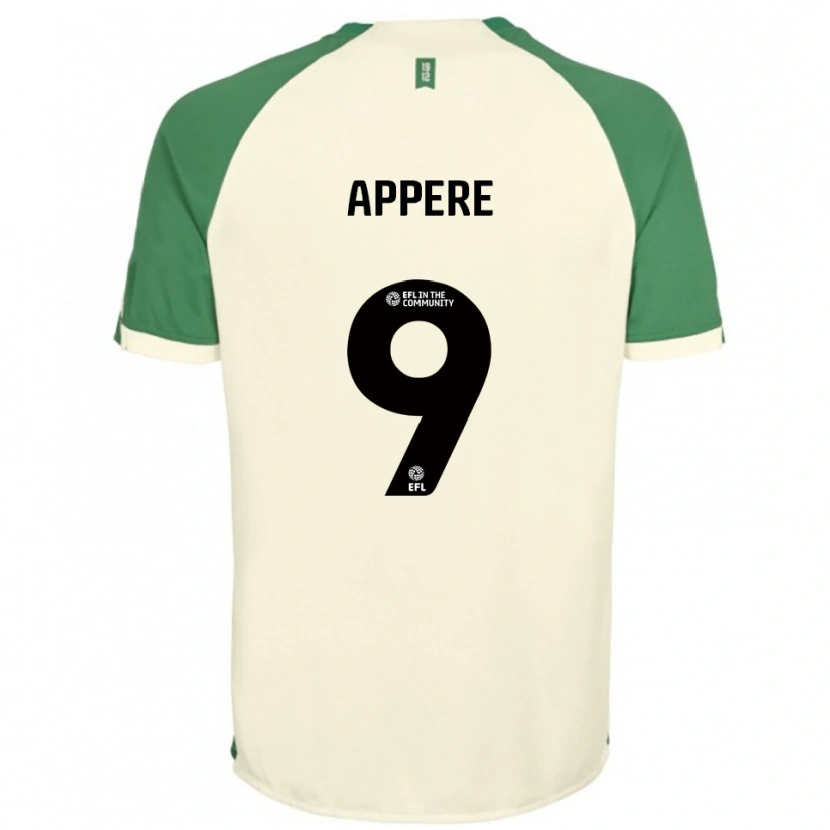 Danxen Hombre Camiseta Louis Appéré #9 Blanco Hueso Verde 2ª Equipación 2025/26 La Camisa