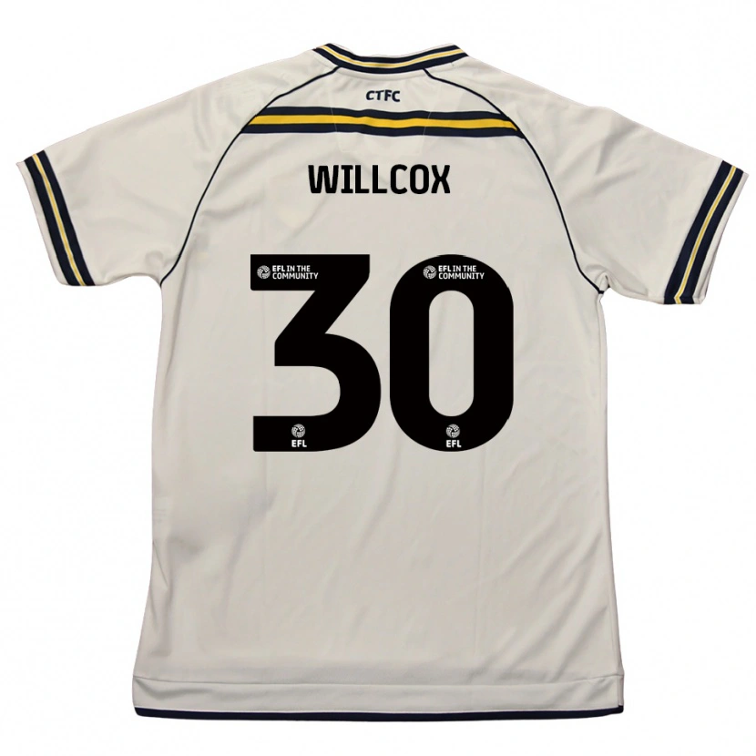 Danxen Hombre Camiseta Freddy Willcox #30 Blanco Azul Marino 2ª Equipación 2025/26 La Camisa