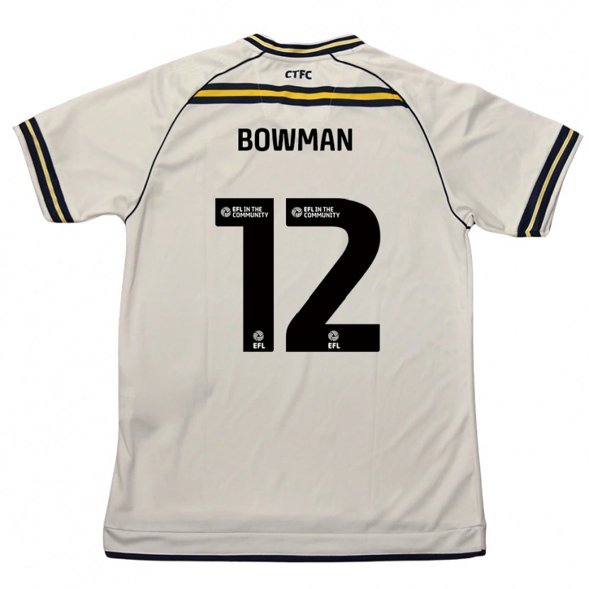 Danxen Hombre Camiseta Ryan Bowman #12 Blanco Azul Marino 2ª Equipación 2025/26 La Camisa