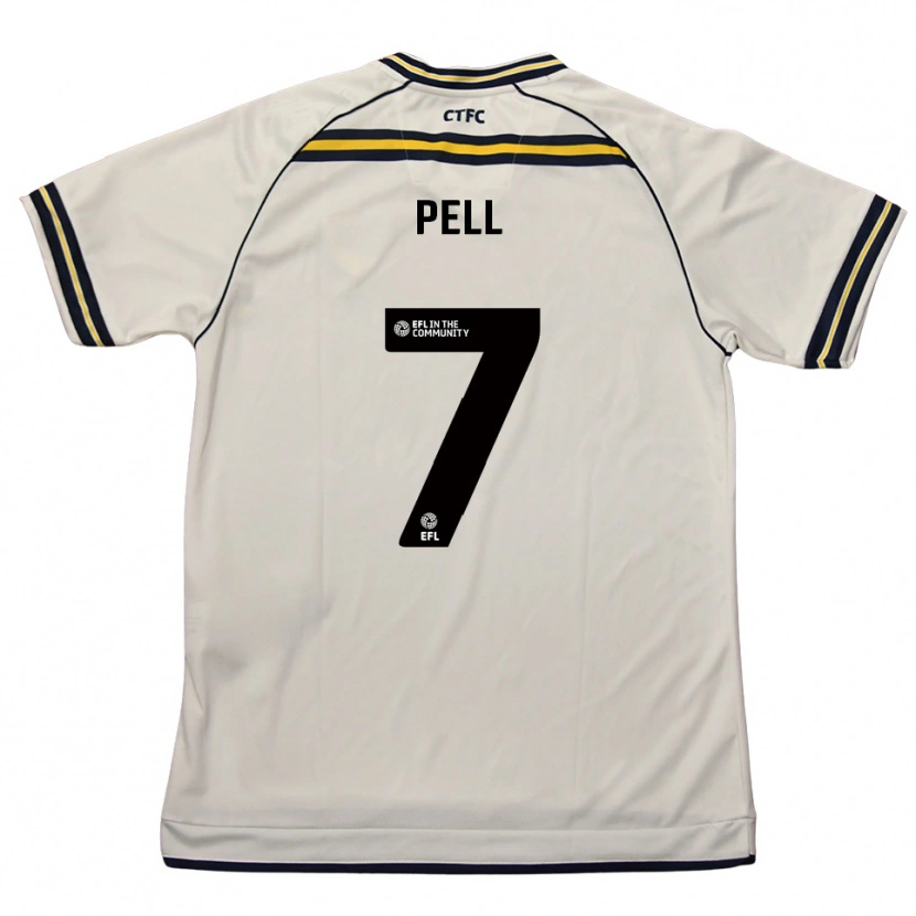 Danxen Hombre Camiseta Harry Pell #7 Blanco Azul Marino 2ª Equipación 2025/26 La Camisa