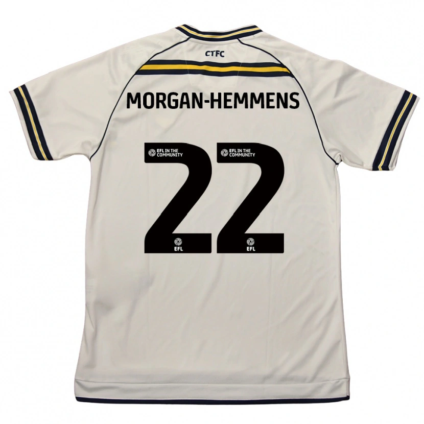 Danxen Hombre Camiseta Kaitlyn Morgan-Hemmens #22 Blanco Azul Marino 2ª Equipación 2025/26 La Camisa