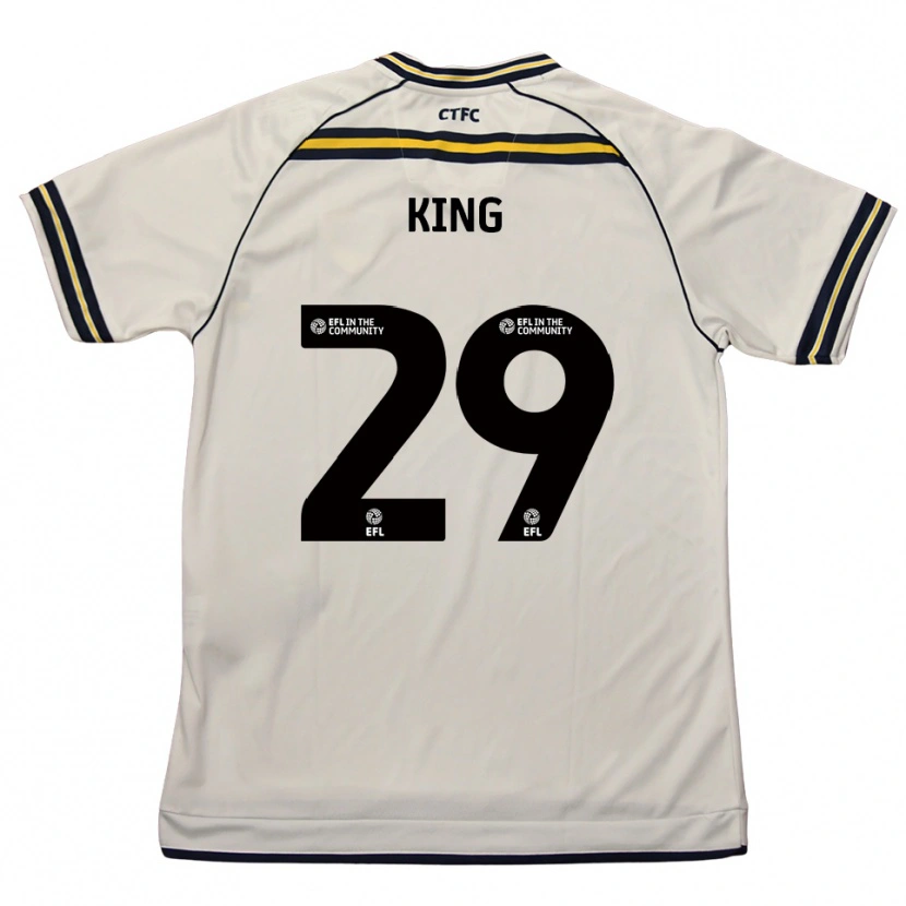 Danxen Hombre Camiseta Tom King #29 Blanco Azul Marino 2ª Equipación 2025/26 La Camisa