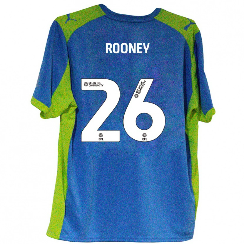 Danxen Hombre Camiseta Shaun Rooney #26 Celeste Amarillo 2ª Equipación 2025/26 La Camisa