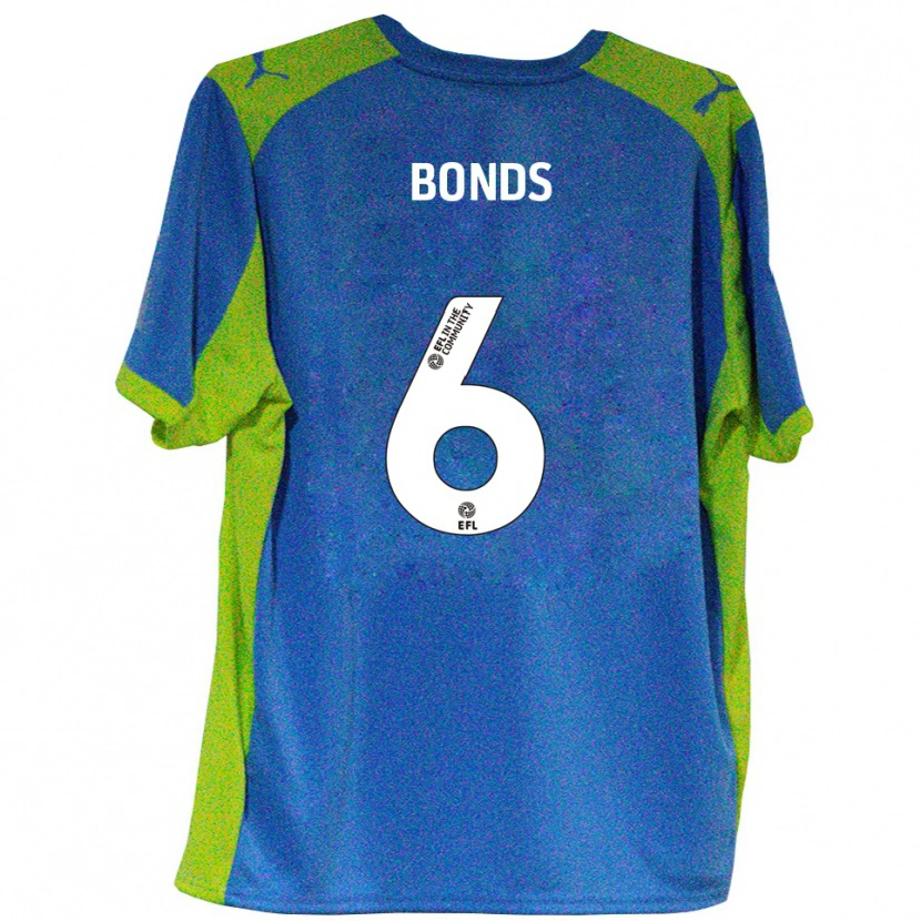 Danxen Hombre Camiseta Elliot Bonds #6 Celeste Amarillo 2ª Equipación 2025/26 La Camisa