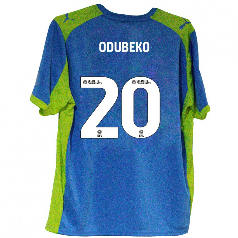Danxen Hombre Camiseta Mipo Odubeko #20 Celeste Amarillo 2ª Equipación 2025/26 La Camisa