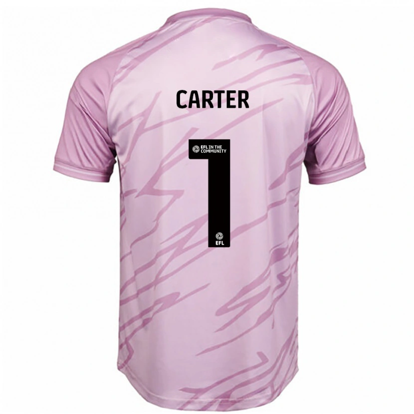 Danxen Hombre Camiseta Phoebe Carter #1 Rosa Negro 2ª Equipación 2025/26 La Camisa