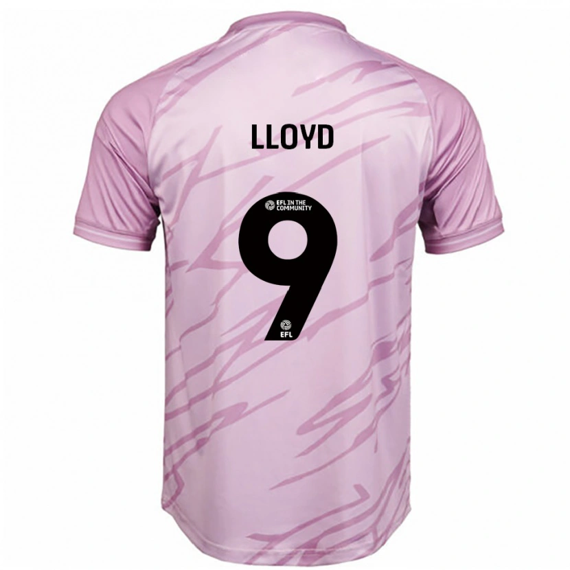 Danxen Hombre Camiseta George Lloyd #9 Rosa Negro 2ª Equipación 2025/26 La Camisa