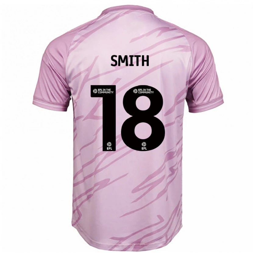 Danxen Hombre Camiseta Katy Smith #18 Rosa Negro 2ª Equipación 2025/26 La Camisa