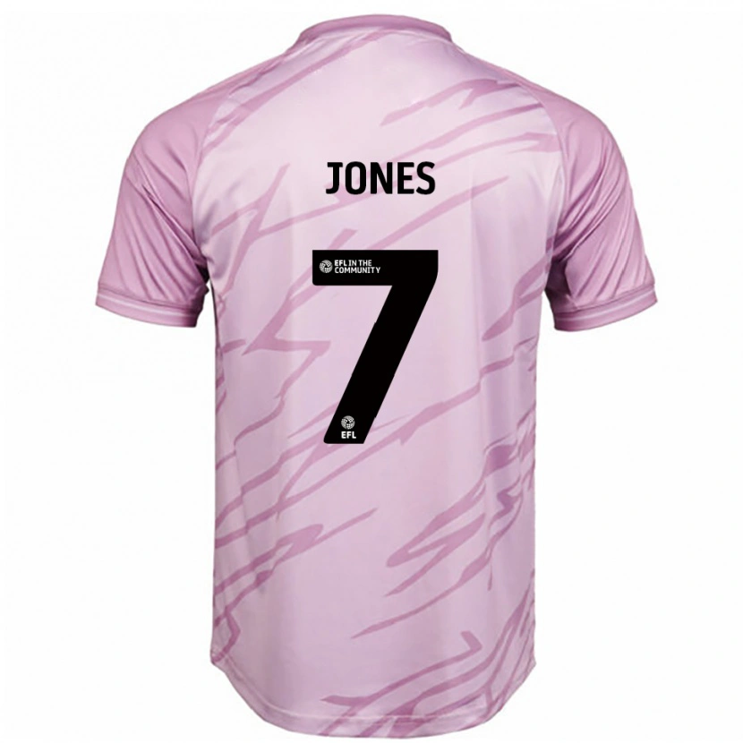 Danxen Hombre Camiseta Maddie Jones #7 Rosa Negro 2ª Equipación 2025/26 La Camisa