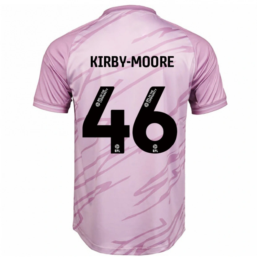 Danxen Hombre Camiseta Harvey Kirby-Moore #46 Rosa Negro 2ª Equipación 2025/26 La Camisa