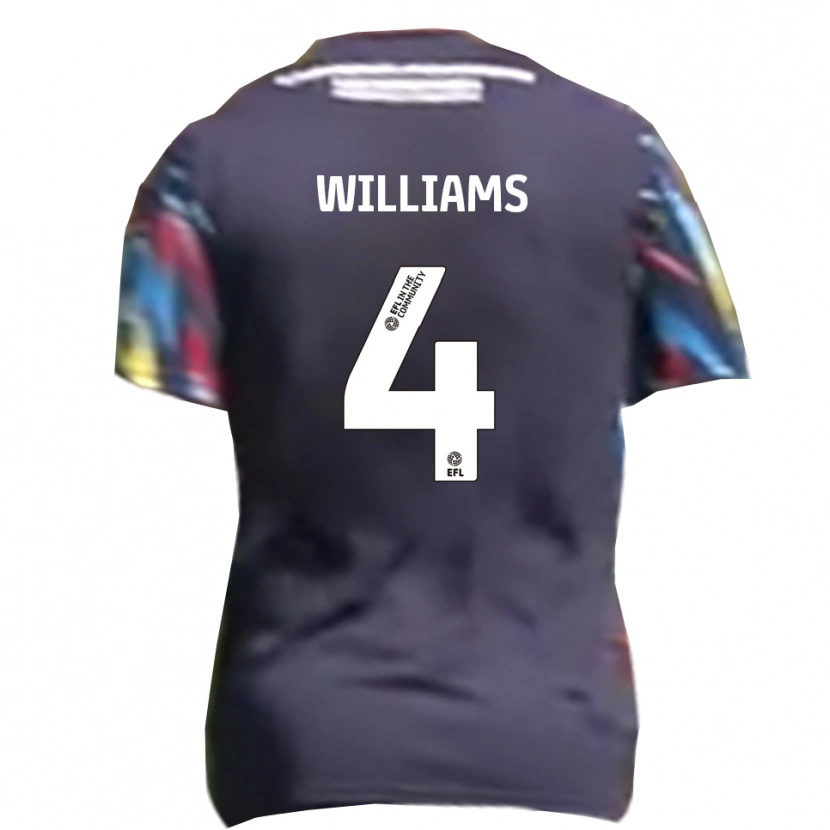Danxen Hombre Camiseta Mj Williams #4 Azul Marino Amarillo Rojo 2ª Equipación 2025/26 La Camisa