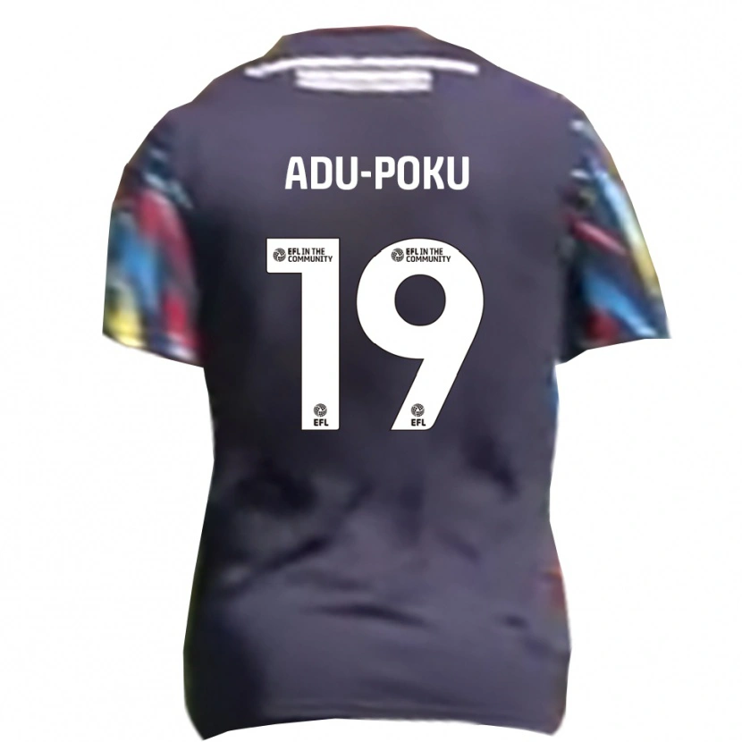 Danxen Hombre Camiseta Michael Adu-Poku #19 Azul Marino Amarillo Rojo 2ª Equipación 2025/26 La Camisa