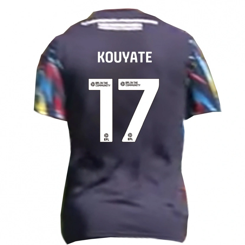 Danxen Hombre Camiseta Katia Kouyate #17 Azul Marino Amarillo Rojo 2ª Equipación 2025/26 La Camisa