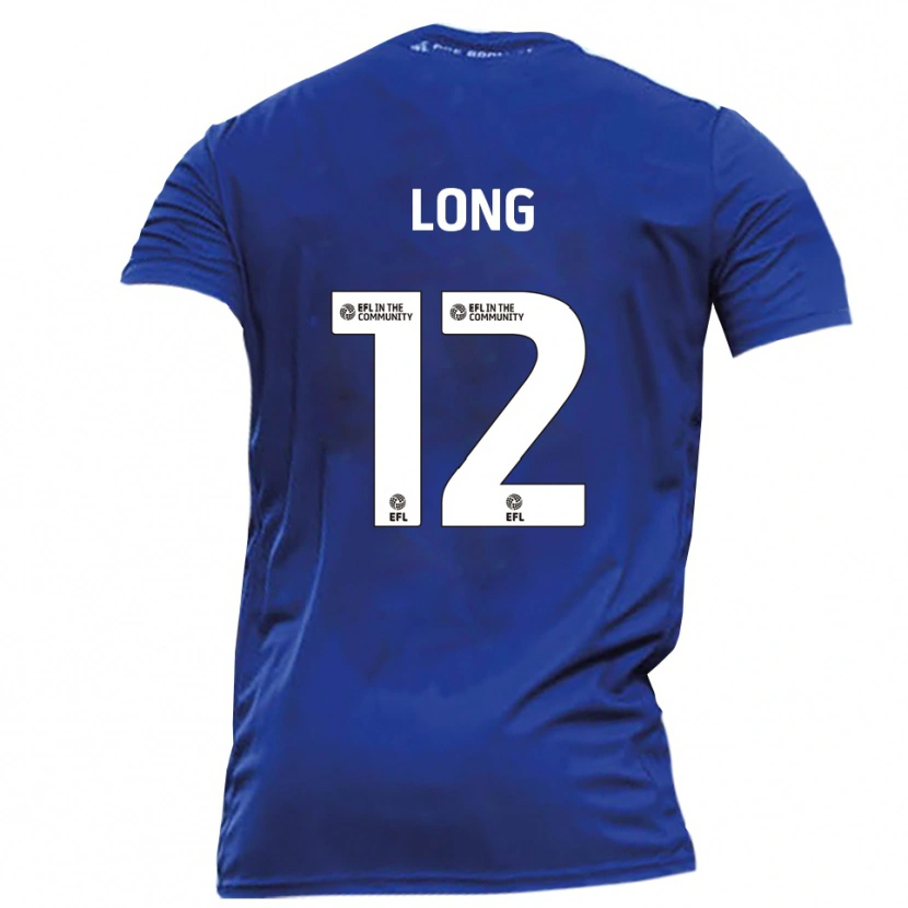 Danxen Hombre Camiseta Sam Long #12 Azul Blanco 2ª Equipación 2025/26 La Camisa