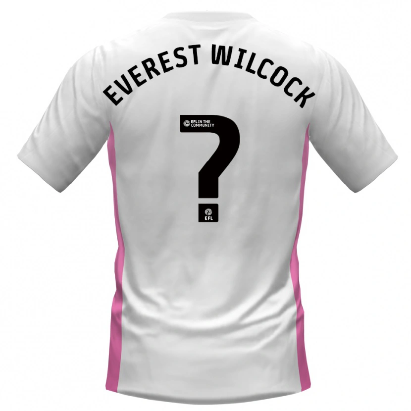 Danxen Hombre Camiseta Tom Everest Wilcock #0 Blanco Rojo 2ª Equipación 2025/26 La Camisa