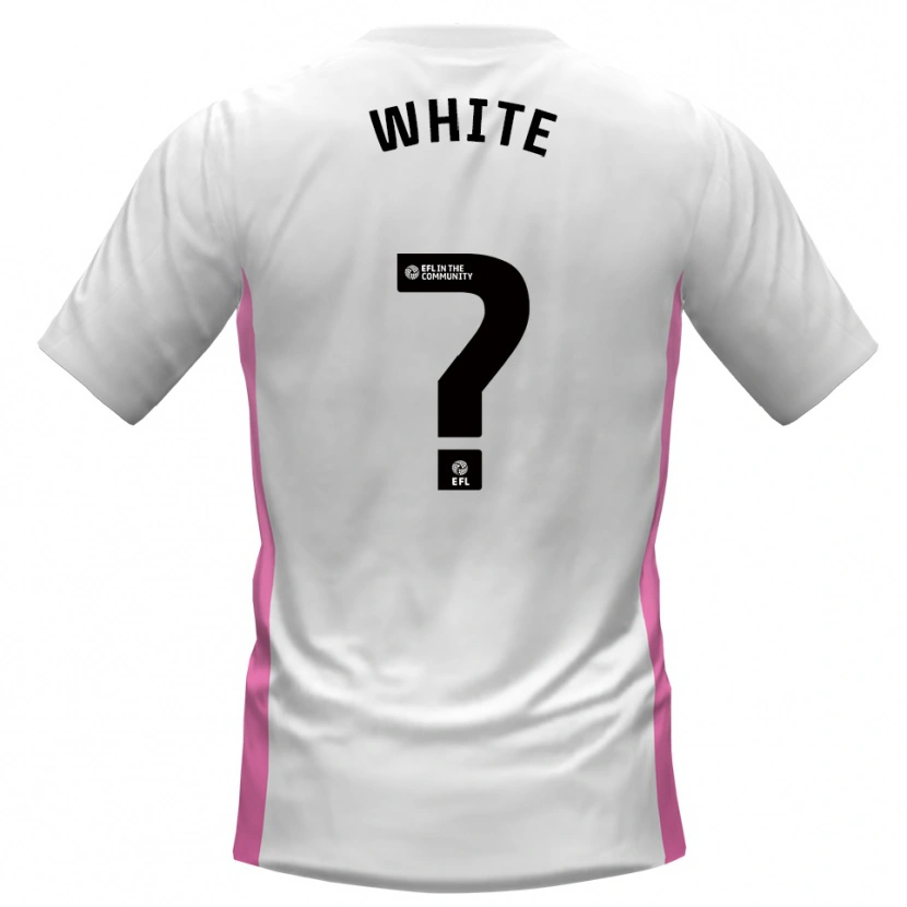 Danxen Hombre Camiseta Bobbie White #0 Blanco Rojo 2ª Equipación 2025/26 La Camisa