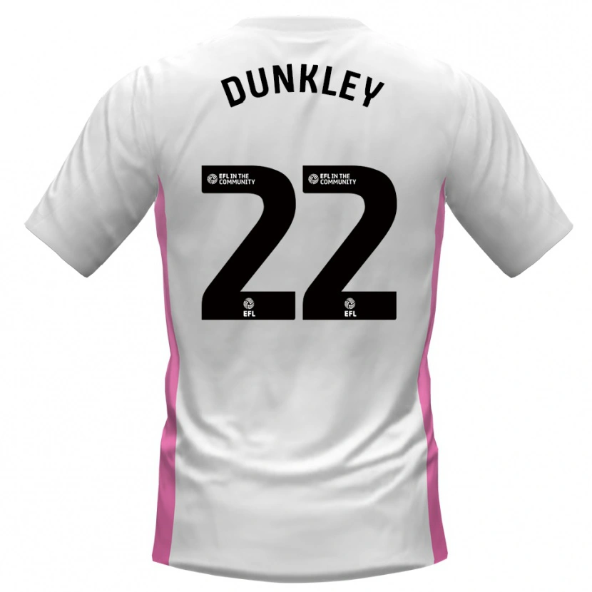 Danxen Hombre Camiseta Chey Dunkley #22 Blanco Rojo 2ª Equipación 2025/26 La Camisa