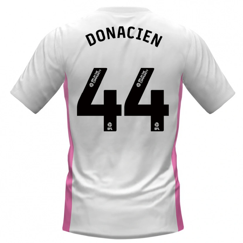 Danxen Hombre Camiseta Janoi Donacien #44 Blanco Rojo 2ª Equipación 2025/26 La Camisa