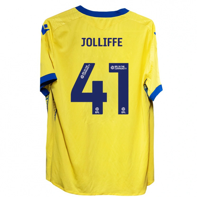 Danxen Hombre Camiseta Max Jolliffe #41 Amarillo Azul 2ª Equipación 2025/26 La Camisa