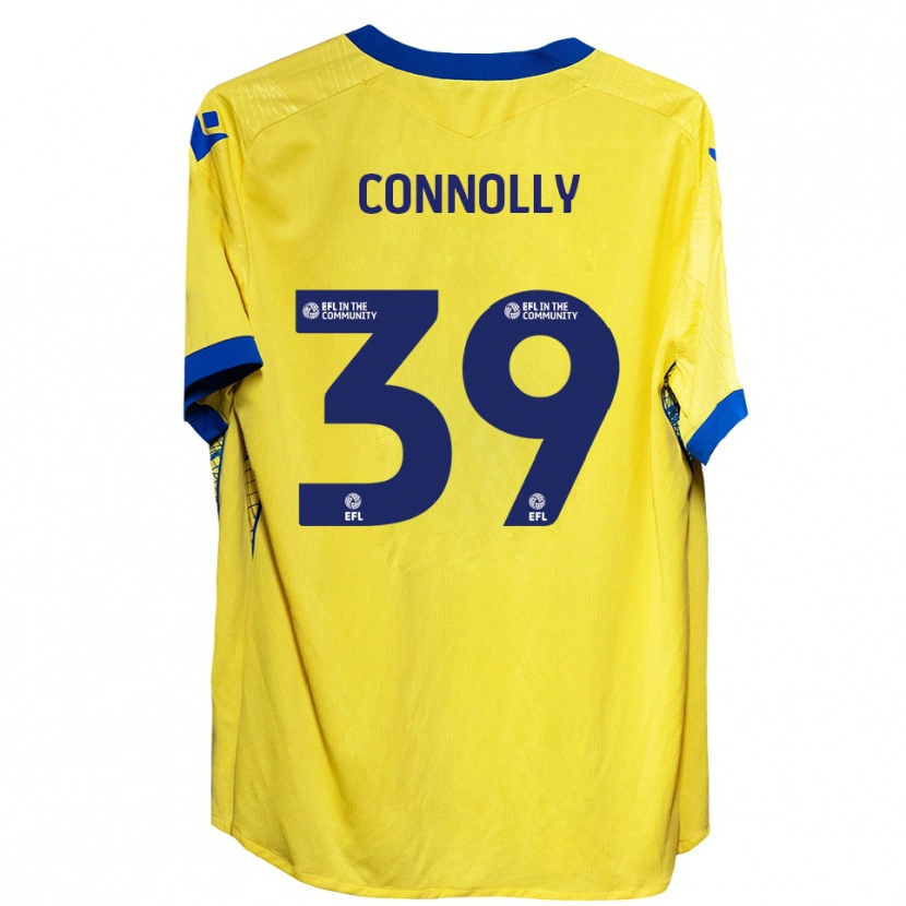 Danxen Hombre Camiseta Kien Connolly #39 Amarillo Azul 2ª Equipación 2025/26 La Camisa