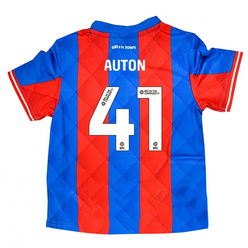 Danxen Hombre Camiseta Sebastian Auton #41 Azul Rojo Blanco 2ª Equipación 2025/26 La Camisa