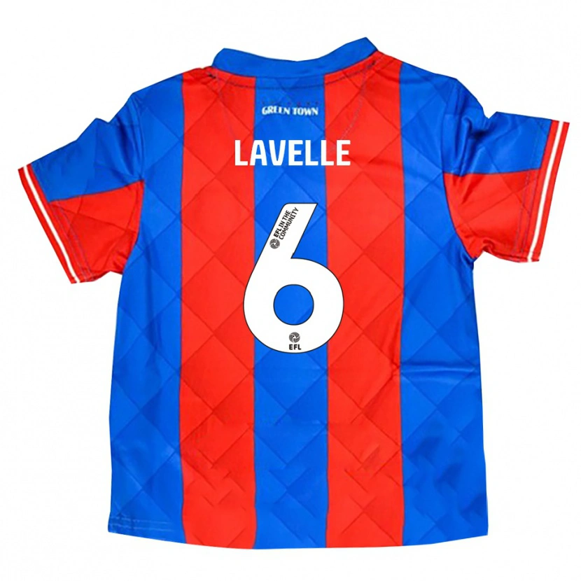 Danxen Hombre Camiseta Sam Lavelle #6 Azul Rojo Blanco 2ª Equipación 2025/26 La Camisa