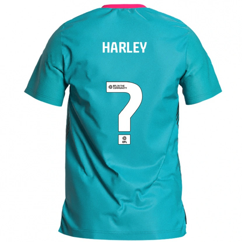 Danxen Hombre Camiseta Tobi Harley #0 Celeste Rosa 2ª Equipación 2025/26 La Camisa