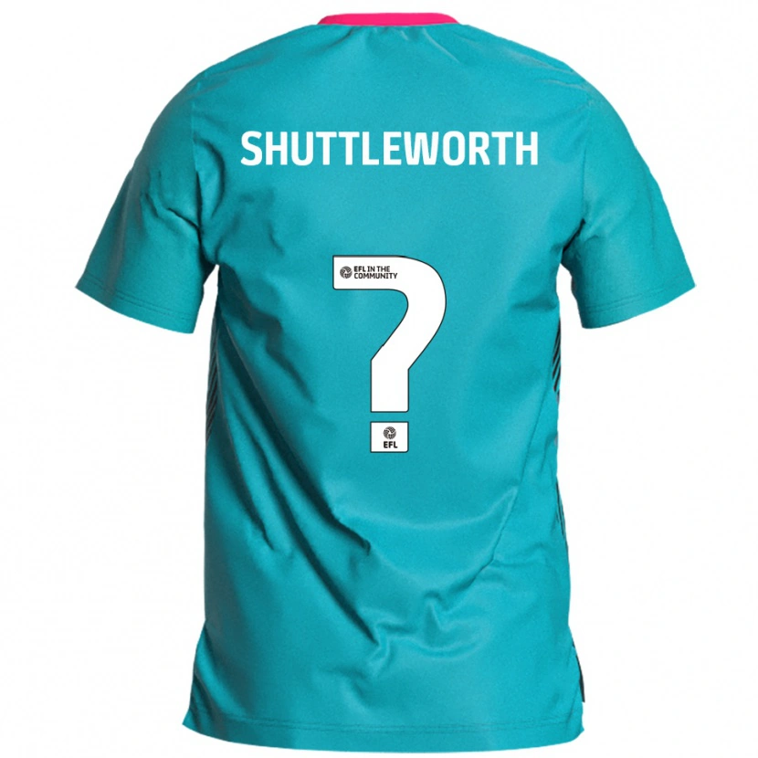 Danxen Hombre Camiseta Hannah Shuttleworth #0 Celeste Rosa 2ª Equipación 2025/26 La Camisa