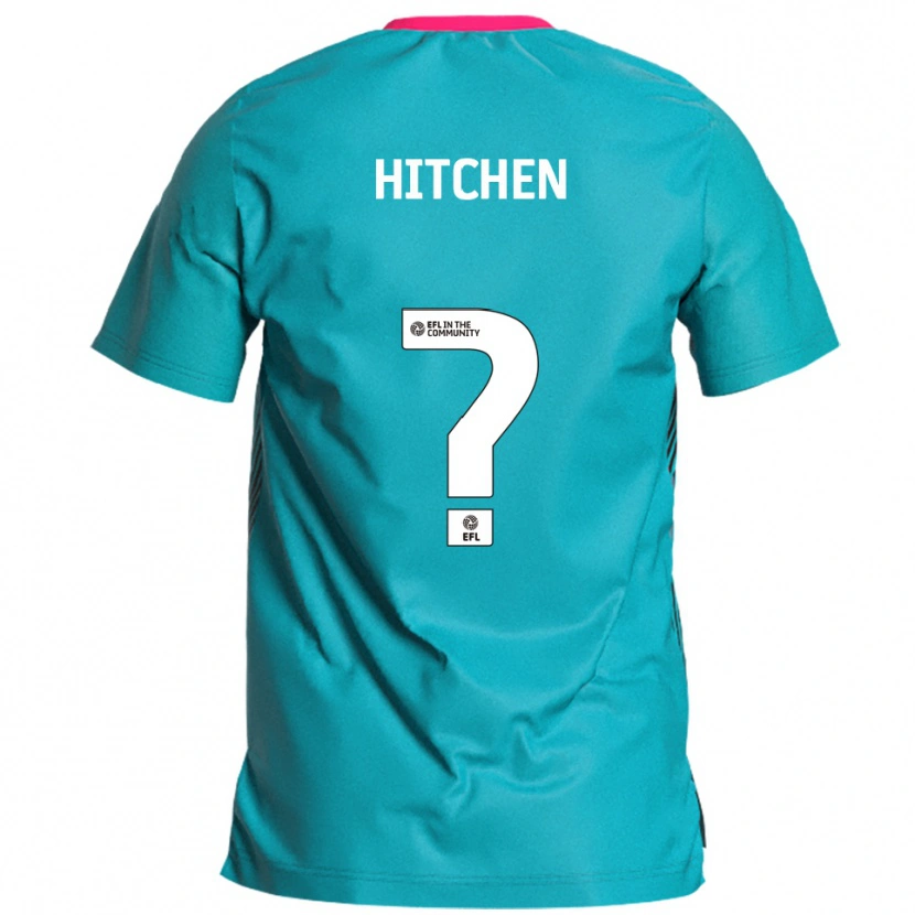 Danxen Hombre Camiseta Rebecca Hitchen #0 Celeste Rosa 2ª Equipación 2025/26 La Camisa
