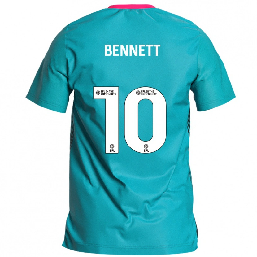 Danxen Hombre Camiseta Mason Bennett #10 Celeste Rosa 2ª Equipación 2025/26 La Camisa