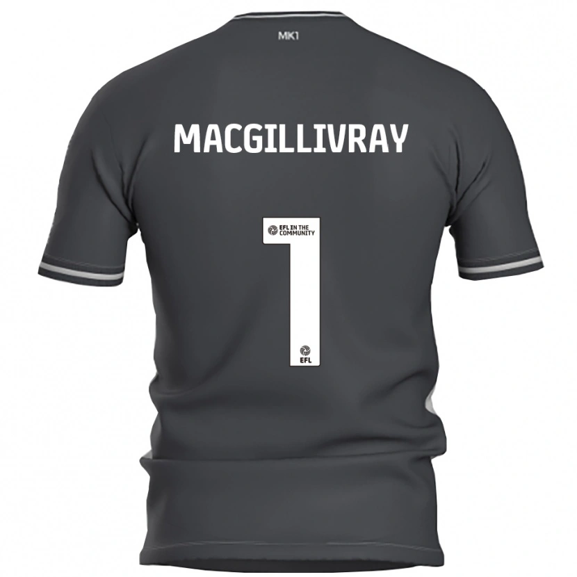 Danxen Hombre Camiseta Craig Macgillivray #1 Gris Plata 2ª Equipación 2025/26 La Camisa