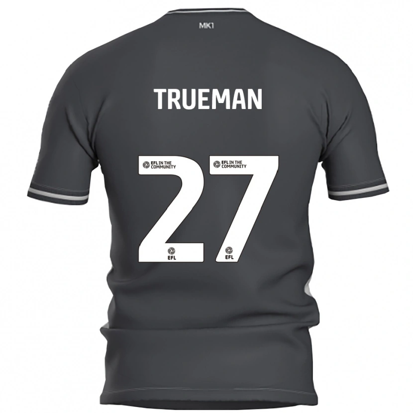Danxen Hombre Camiseta Connal Trueman #27 Gris Plata 2ª Equipación 2025/26 La Camisa