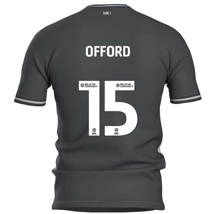 Danxen Hombre Camiseta Luke Offord #15 Gris Plata 2ª Equipación 2025/26 La Camisa
