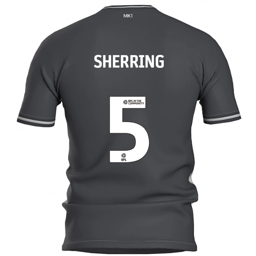 Danxen Hombre Camiseta Sam Sherring #5 Gris Plata 2ª Equipación 2025/26 La Camisa