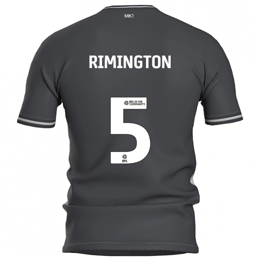 Danxen Hombre Camiseta Isabelle Rimington #5 Gris Plata 2ª Equipación 2025/26 La Camisa